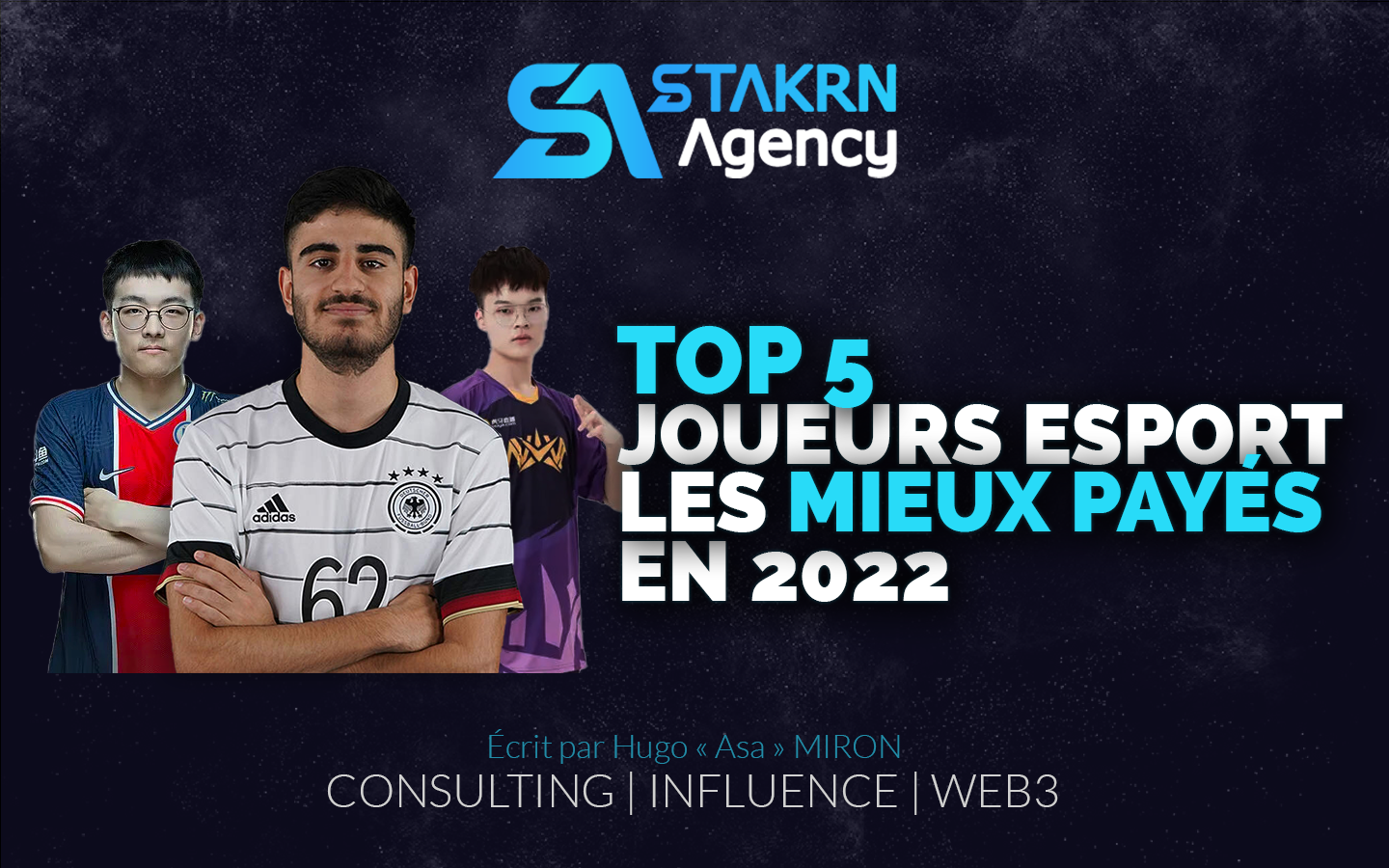 TOP 5 JOUEURS ESPORT MIEUX PAYES 2022