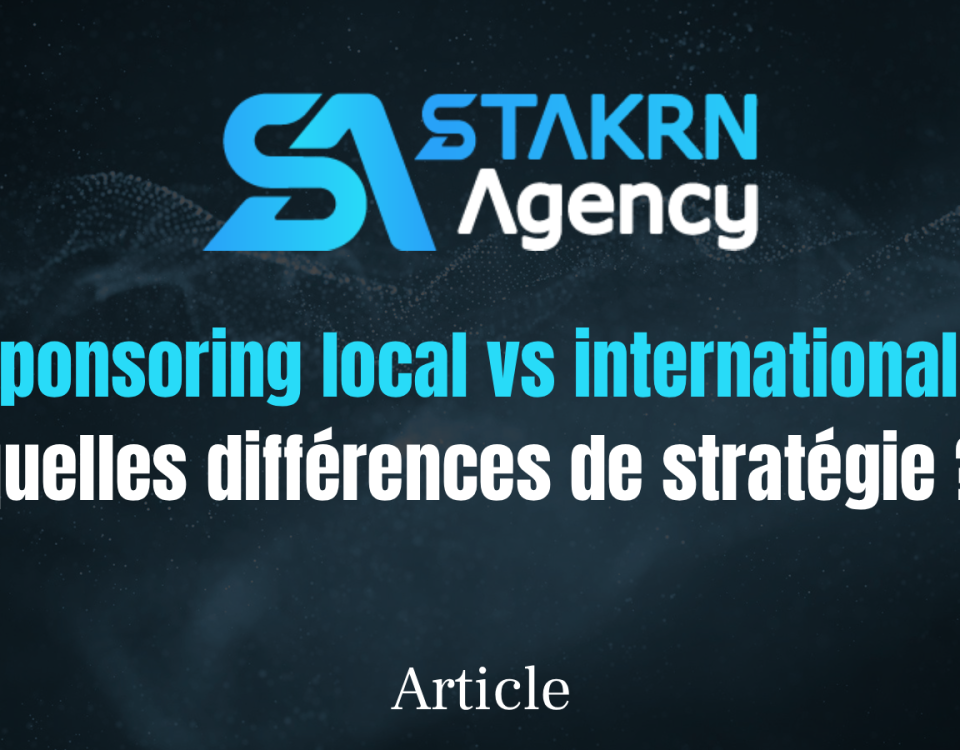 Sponsoring local et international